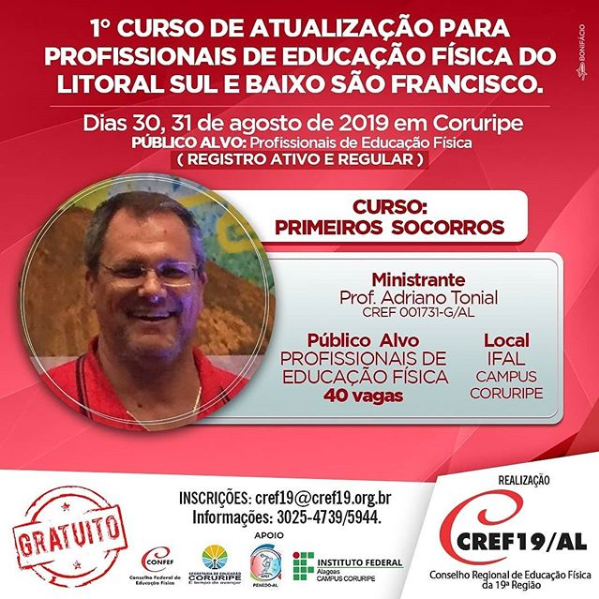 CURSO DE PRIMEIROS SOCORROS PARA PROFISSIONAIS DE EDUCAÇÃO FÍSICA